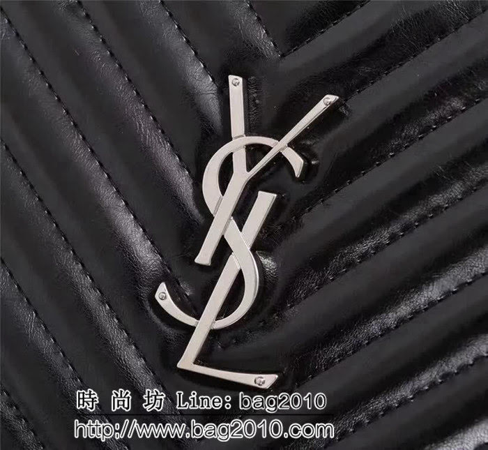 YSL聖羅蘭 冠軍產品 最新v格油蠟皮 鏈條斜挎包 57700 YAS1094